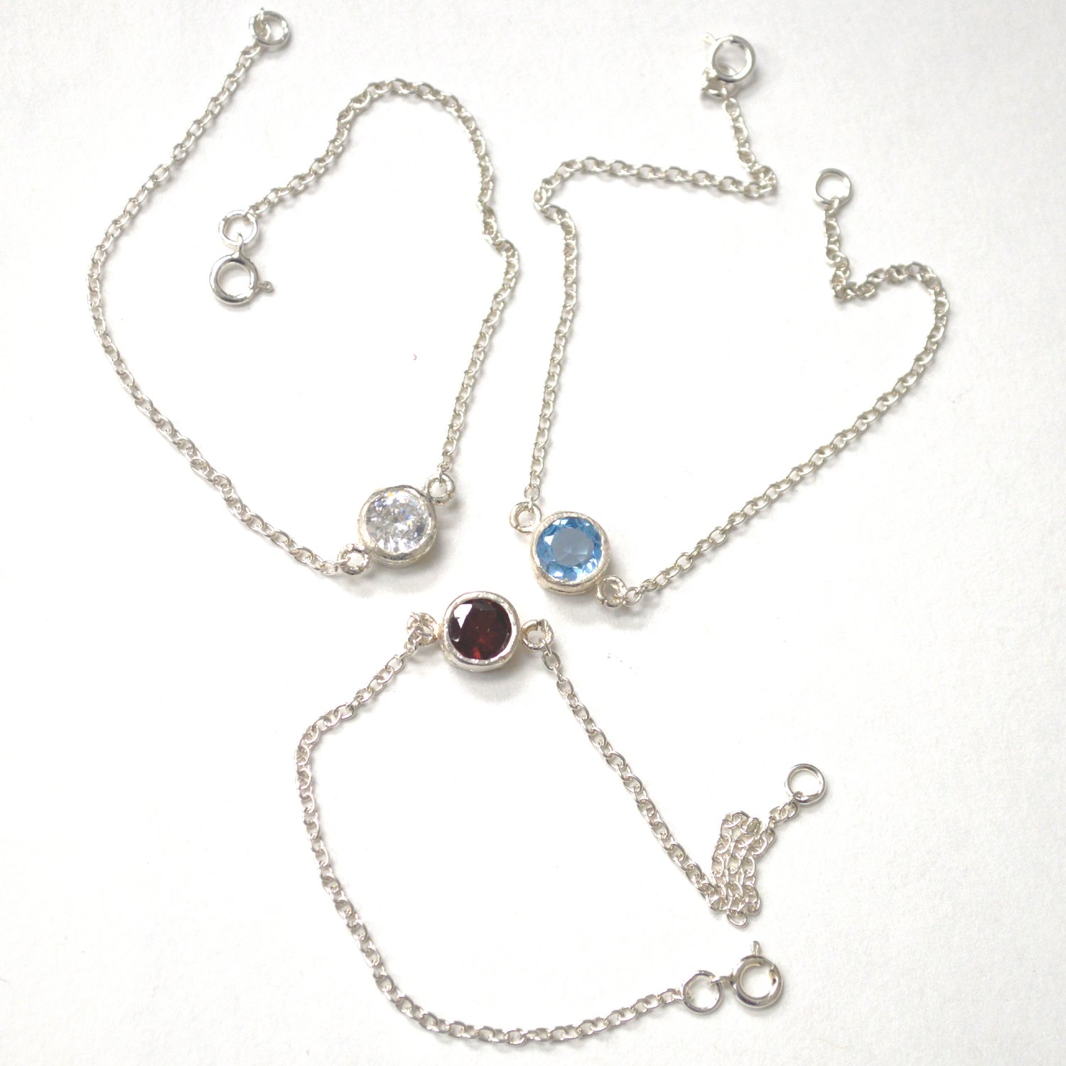 Closed Out-CZ Sterling Silver Bracelet 54-2053