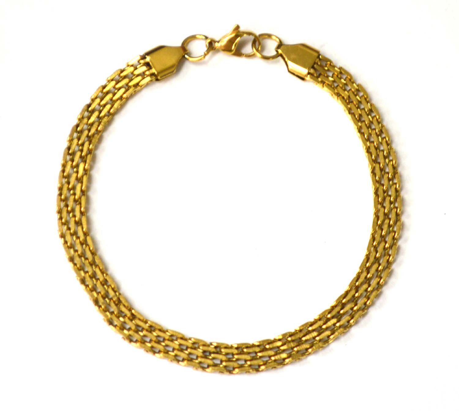 Bismark Gold IP Plated Bracelet 84-266G