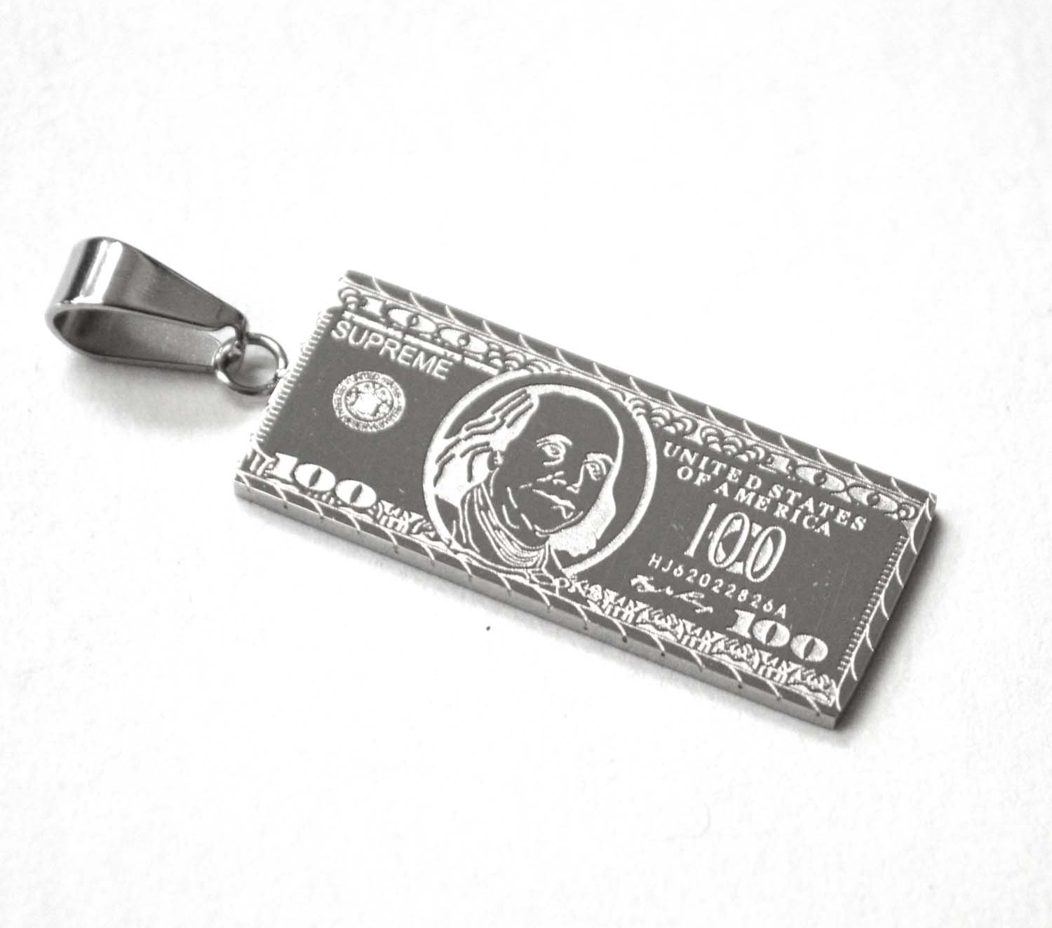 US Dollar Bill Stainless Steel Pendant 86-2450S