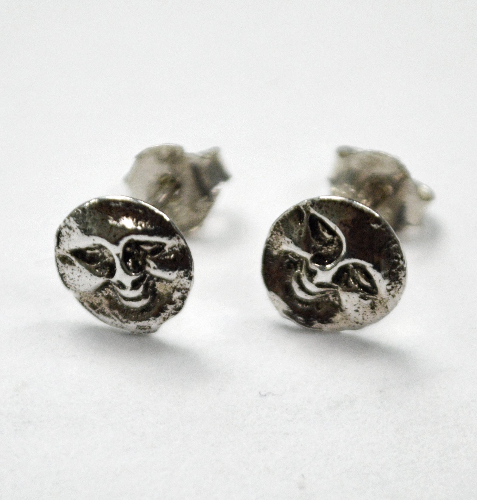 Moon Stud Earring Sterling Silver 53-5237