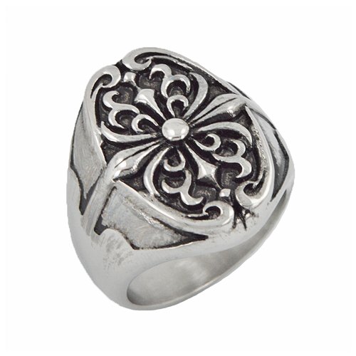 Decorative Stainless Steel Ring (18x24mm) 81-1018