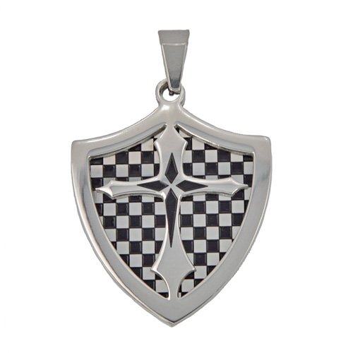 SHIELD WITH CROSS Pendant