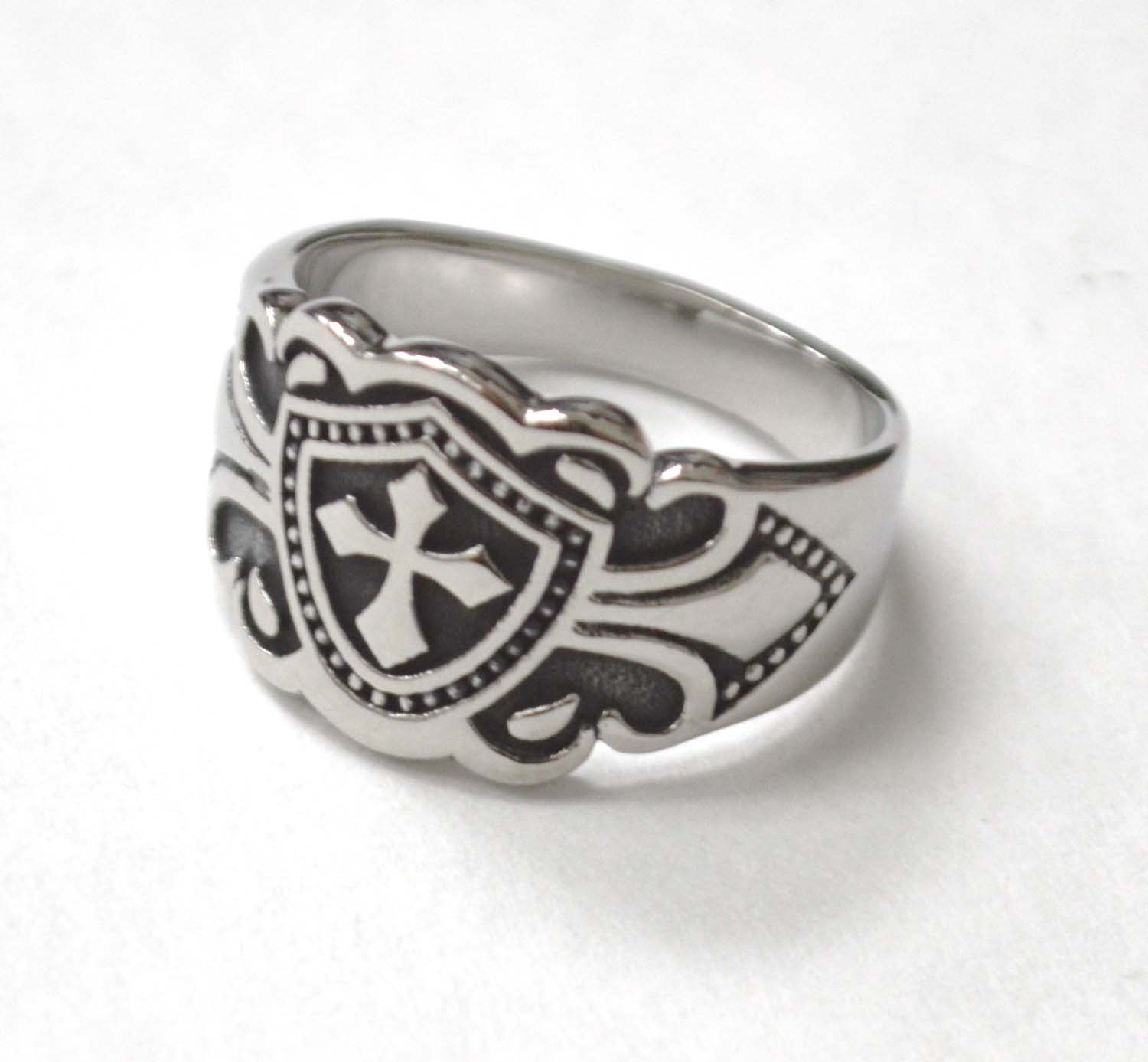 Cross Stainless Steel Ring 81-1557