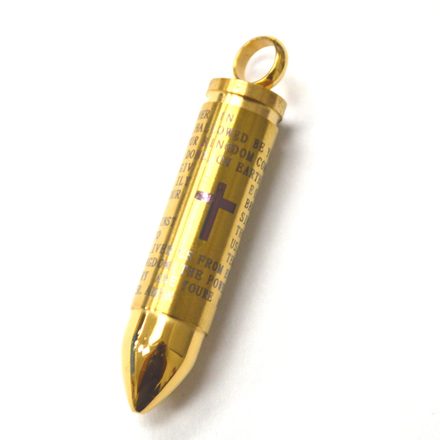 Bullet Gold Plated Screw Top Pendant 86-2480G