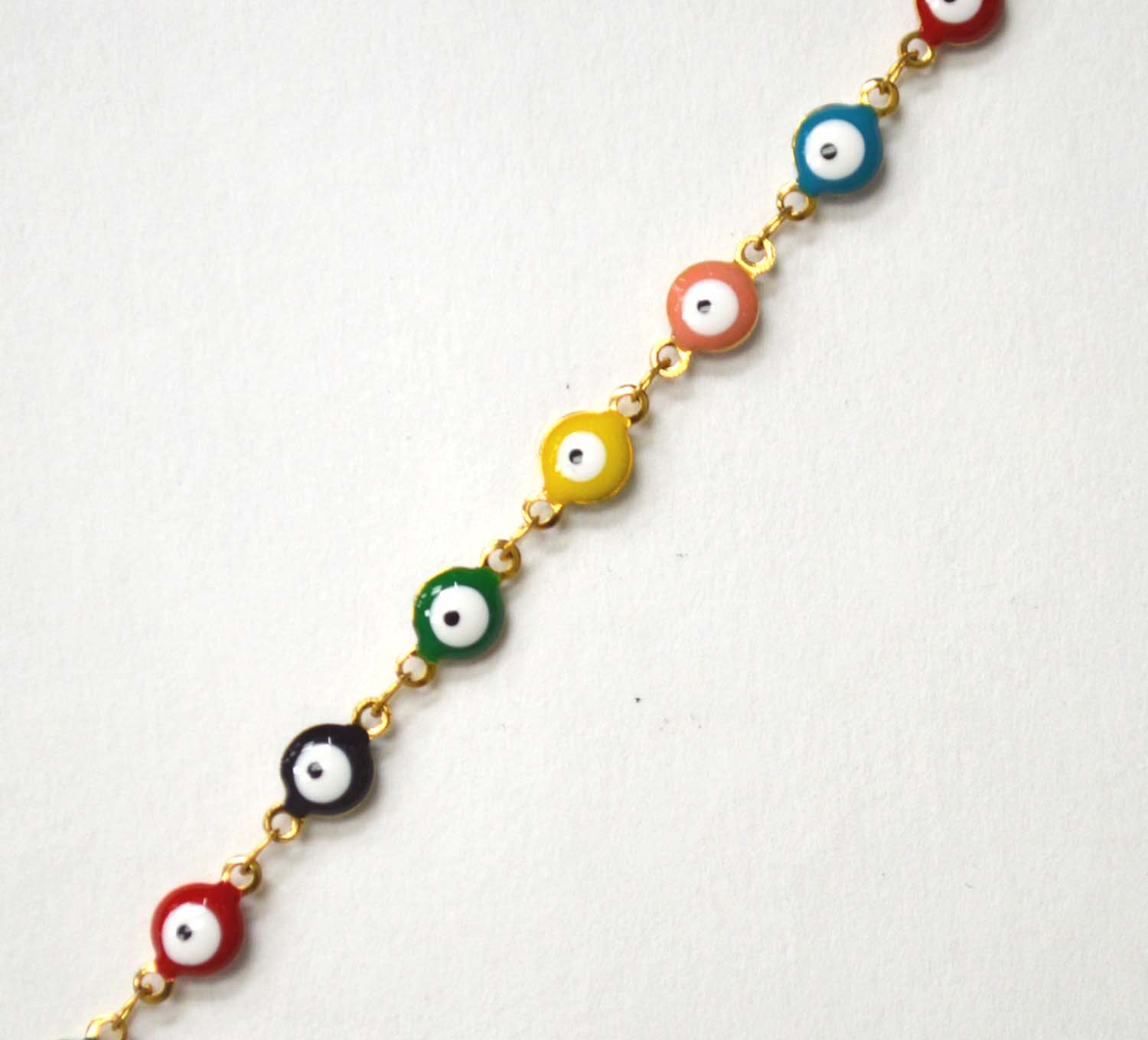 Eye Gold IP Plated Bracelet 84-1815G Multi