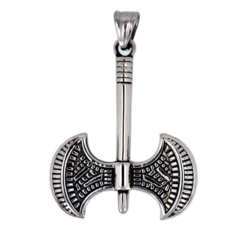 Double Head Viking Axe Pendant 86-1876
