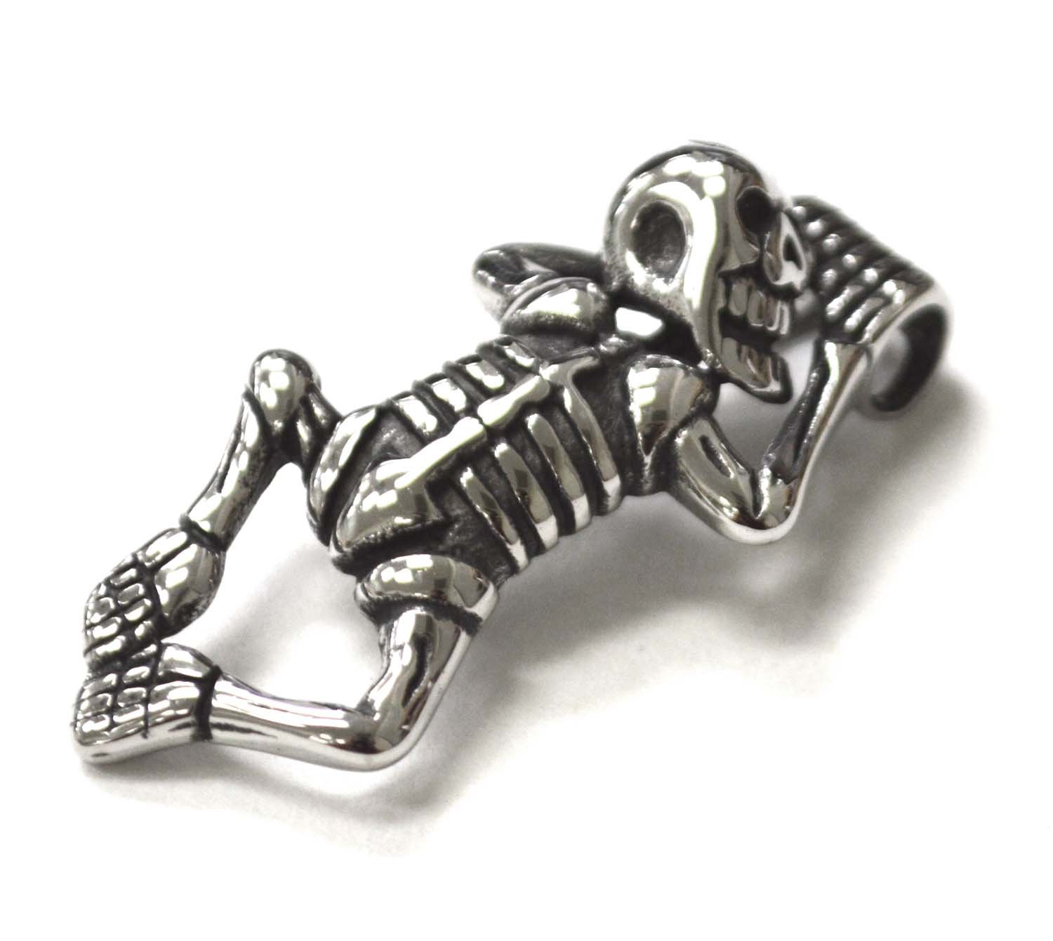 Crawling Skull Stainless Steel Pendant 86-2463S