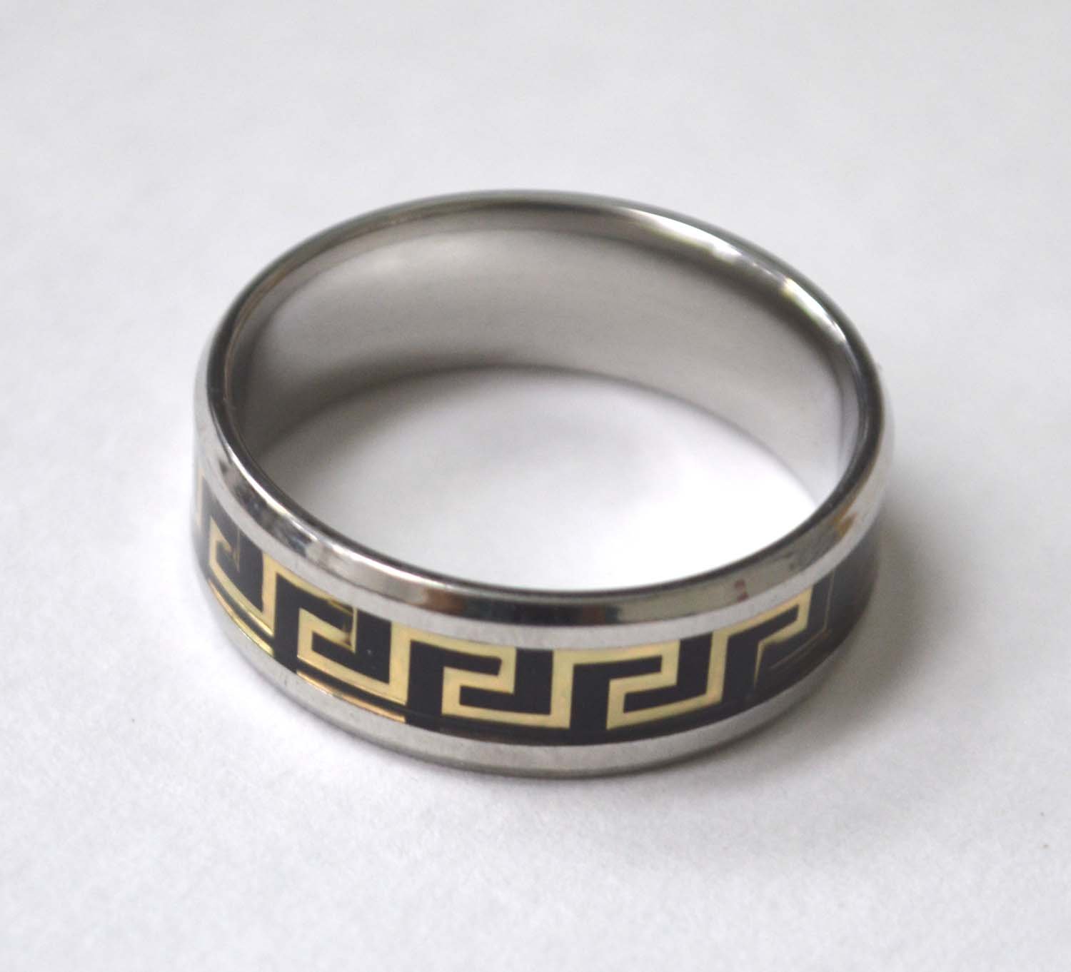 Greek Key Design Ring 81-1638-2TB