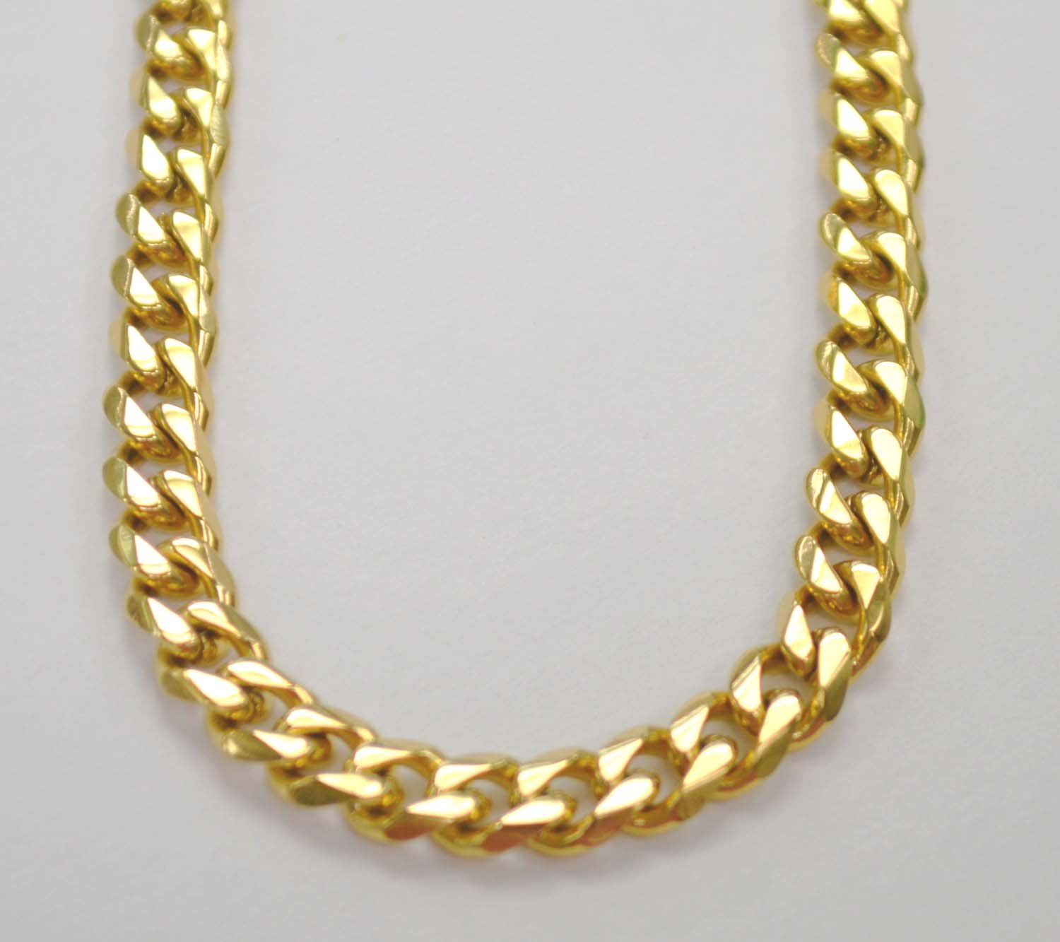 7mm Miami Cuban Gold IP Plated  85-239G-Mia-7