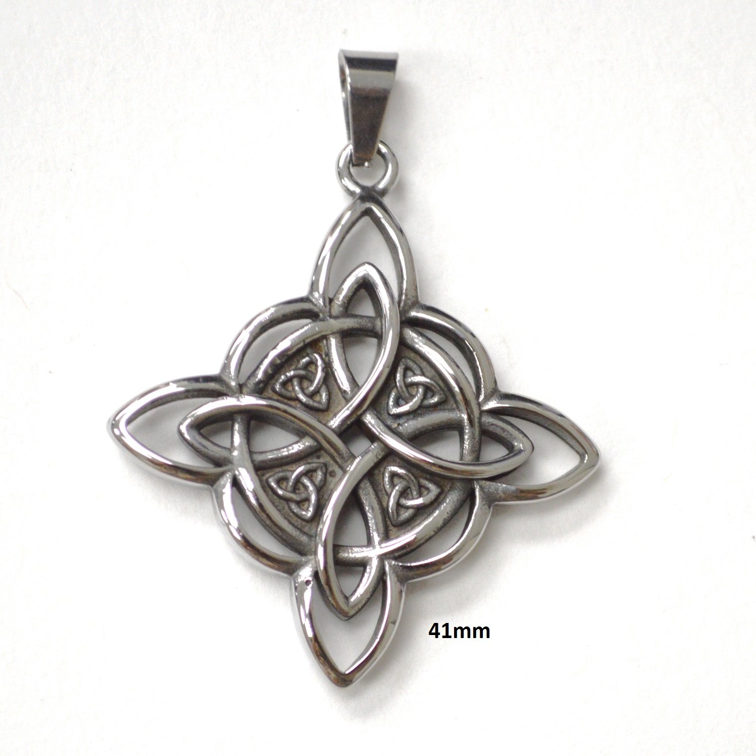 Witch Knot Stainless Steel Pendant 86-2845S-L