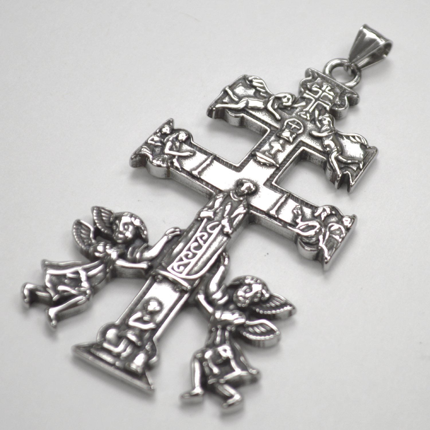 Caravaca Cross Stainless Steel Pendant 86-2937