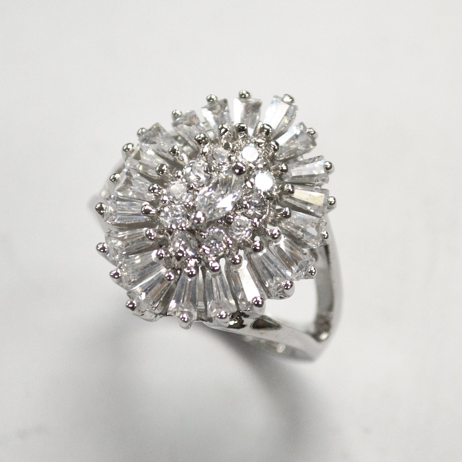 Multi Stone CZ Ring Sterling Silver 51-2026