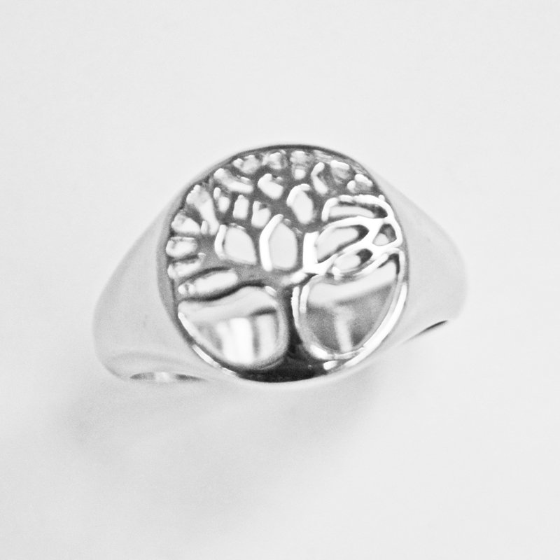 Tree of Life Stainless Steel Ring (14mm) 81-1205-CO