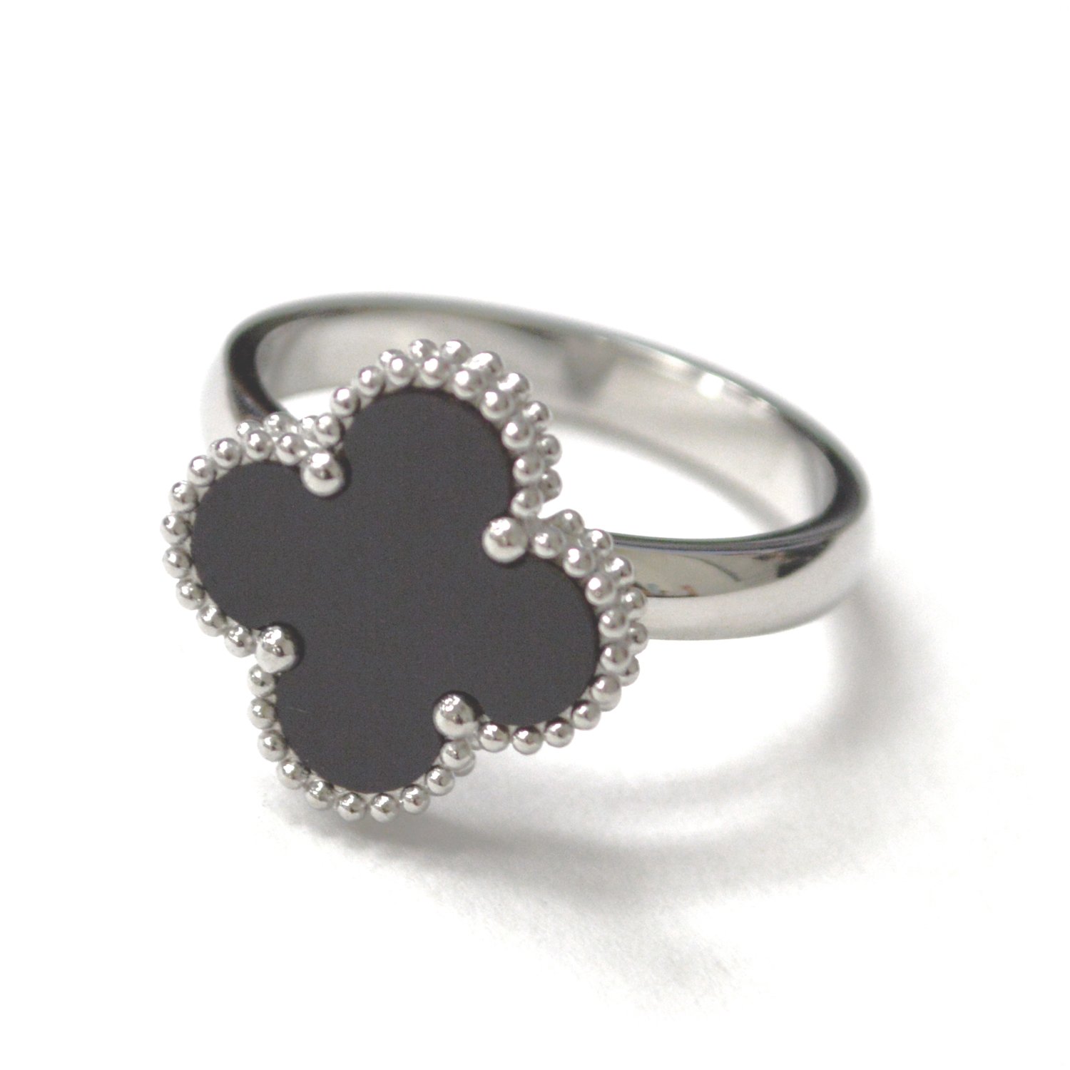 Clover Stainless Steel Ring 81-1755S-15 Black