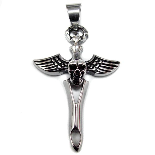Sword with Skull wing Pendant 86-494