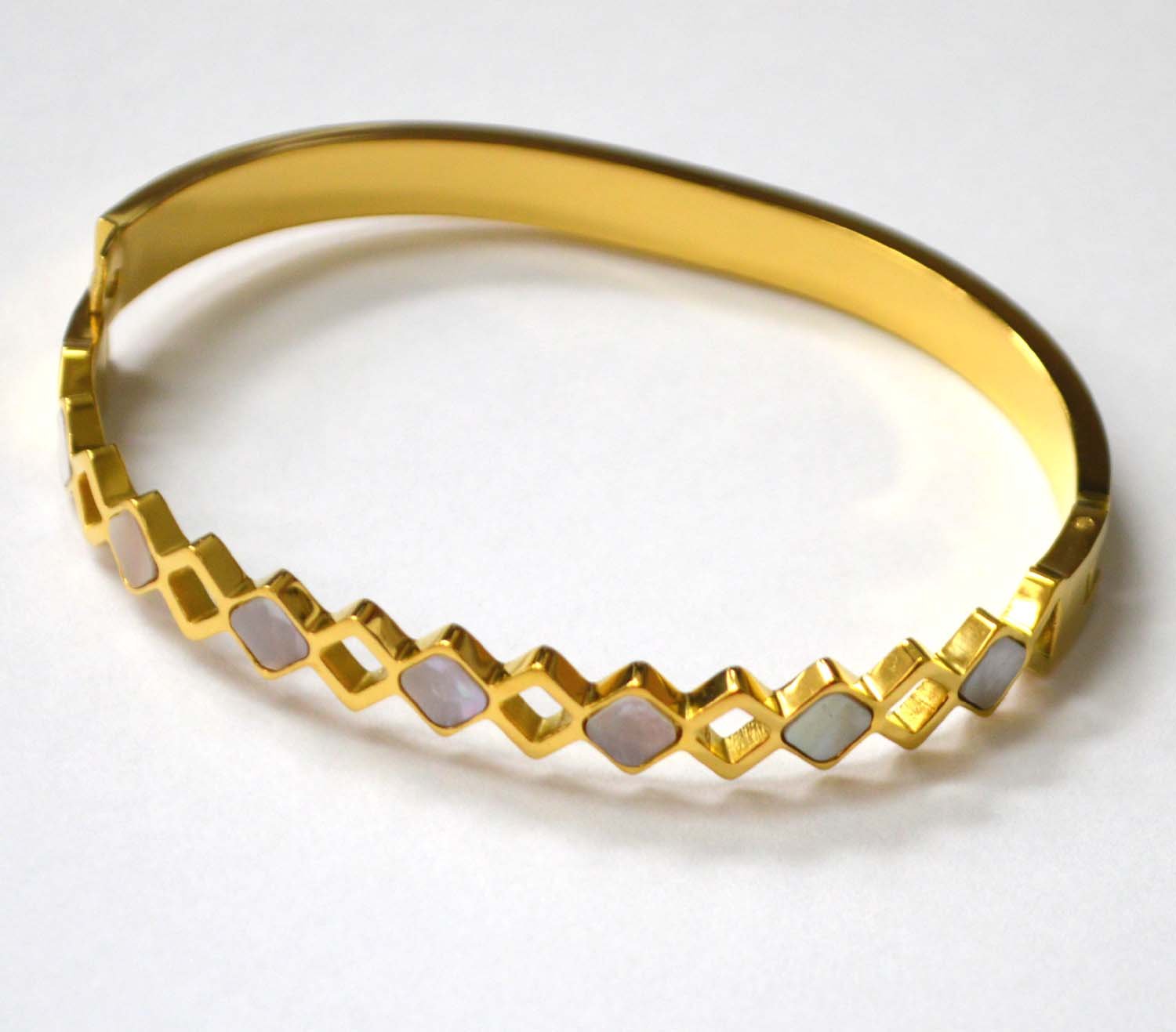 Designer Inspired Gold Plated Bangle 84-1806G