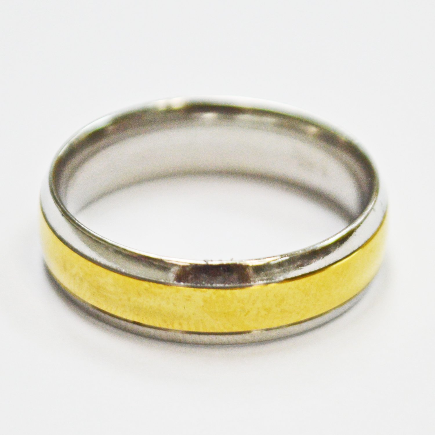 2 Tone Gold Ring Stainless Steel  81-248-2T