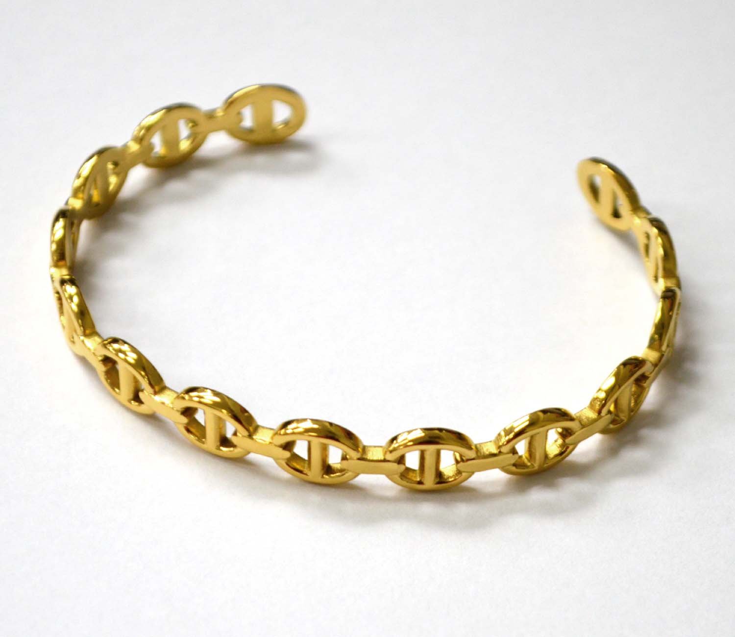 Designer Inspired Gold Plated Bangle 84-1801G