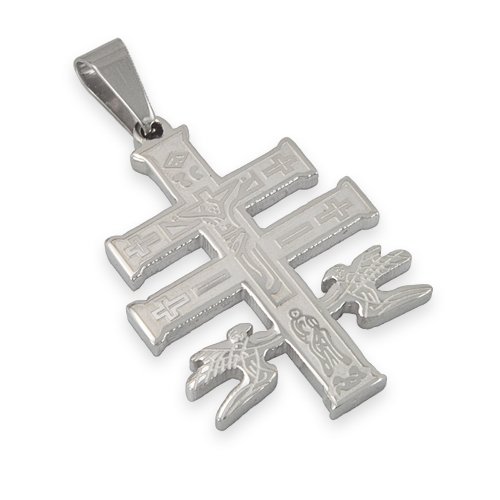 Caravaca Cross Stainless Steel Pendant 86-974S