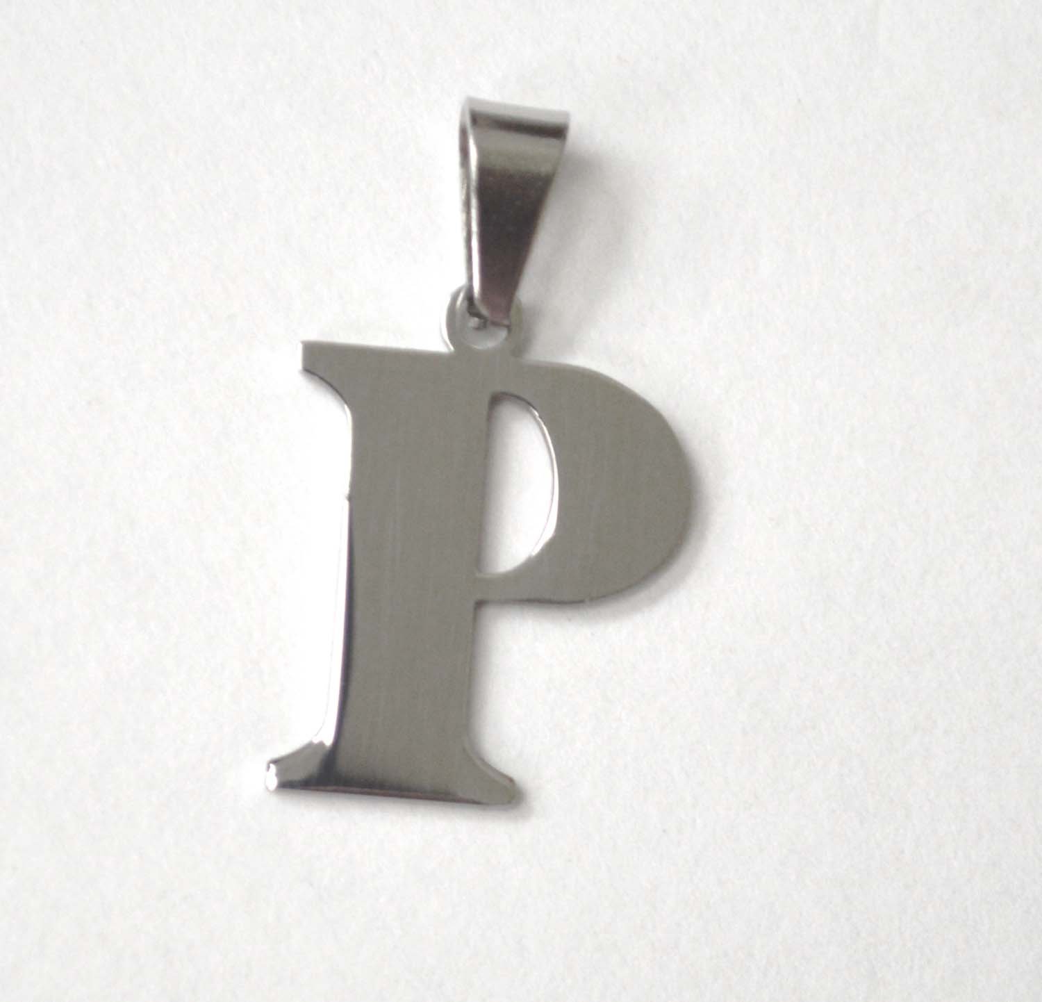P Initial Stainless Steel Pendant 86-278-P