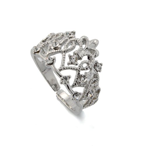 Adjustable Crown Brass Ring BTR-08