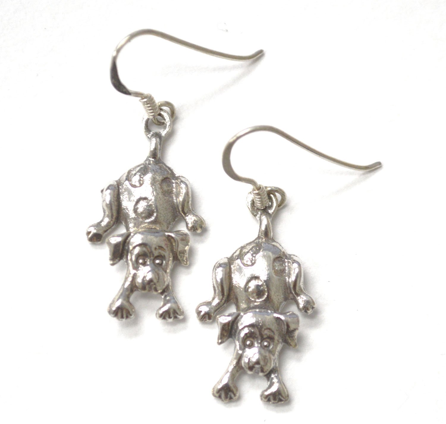 Movable Dog Earring Sterling Silver 53-5190