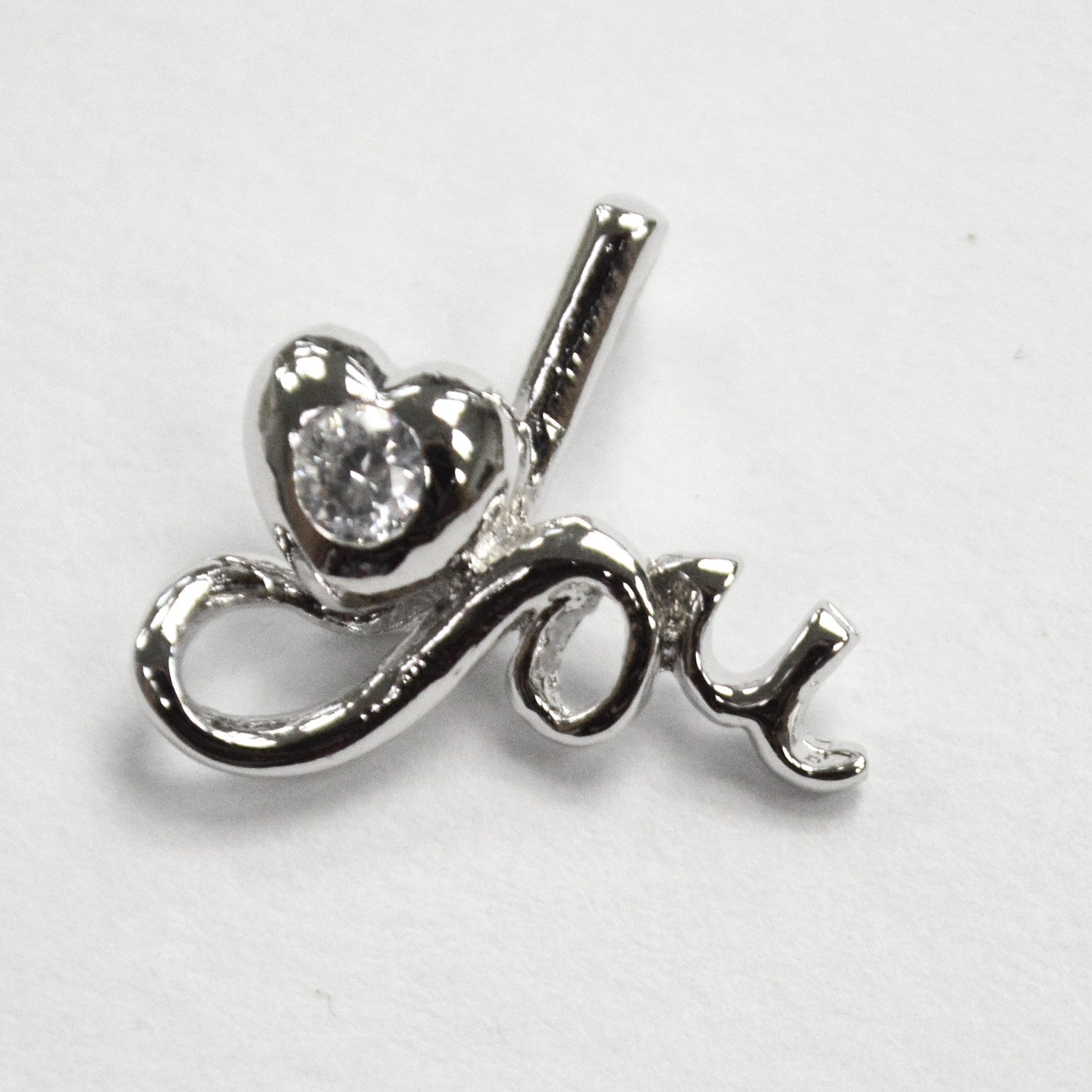 CZ Stone Pendant Sterling Silver 562045