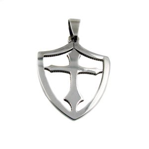 Cross Shield Cutout Pendant 86-169