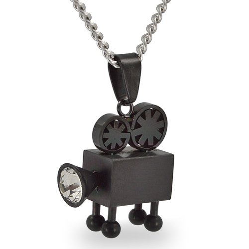 Projector Black Plated Pendant 86-1253