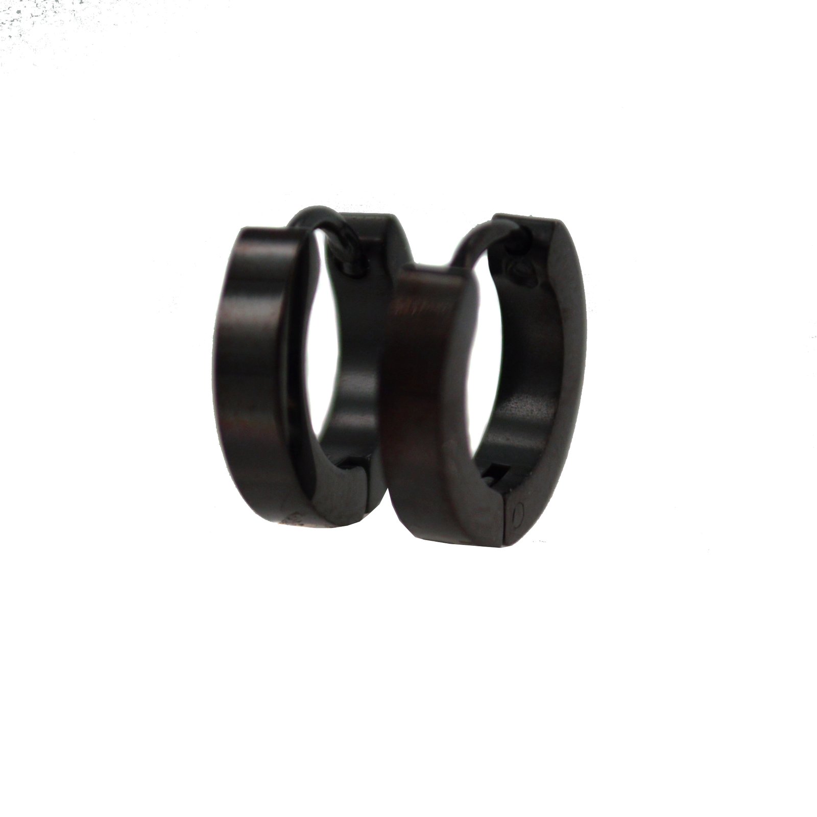 BLACK HUGGIE EARRINGS 83-542B