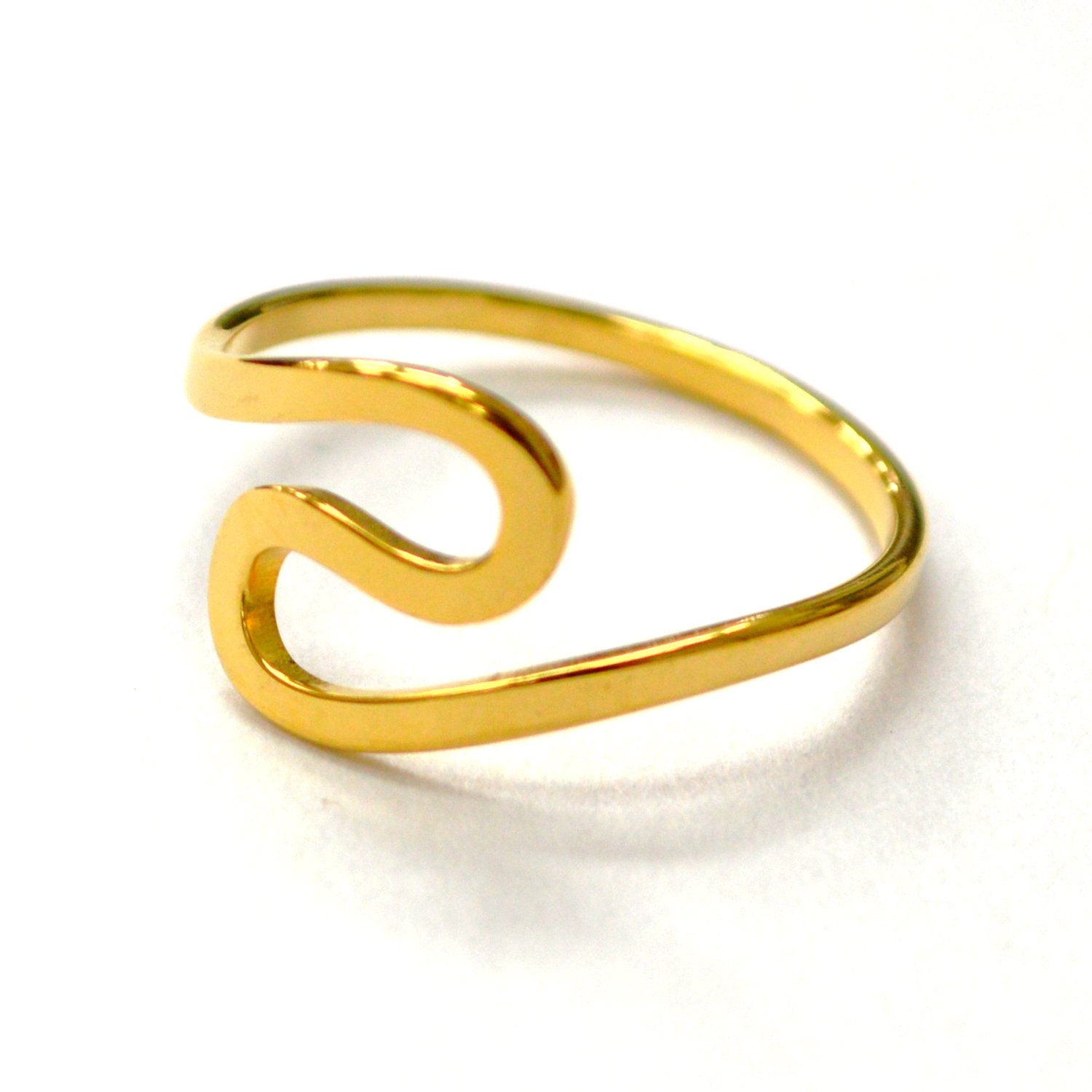 Spiral Gold IP Plated Ring 81-1750G