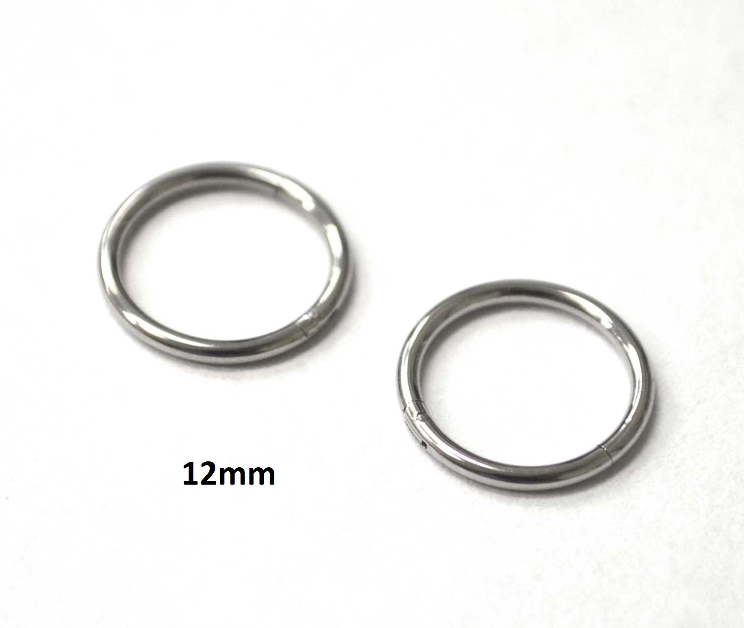 Hinged Hoops Earrings (12mm)83-820-3