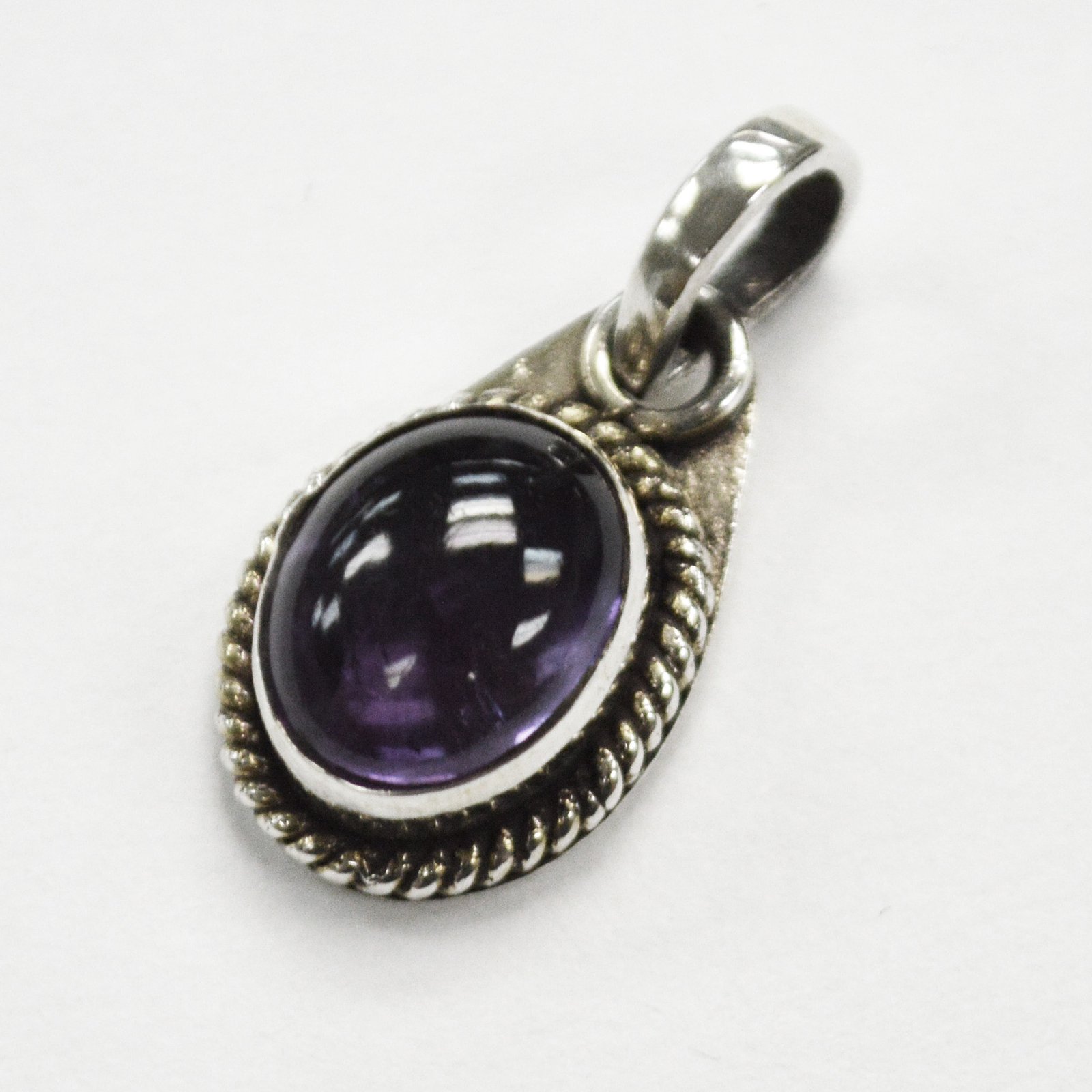 Amethyst Stone Pendant Sterling Silver 563014
