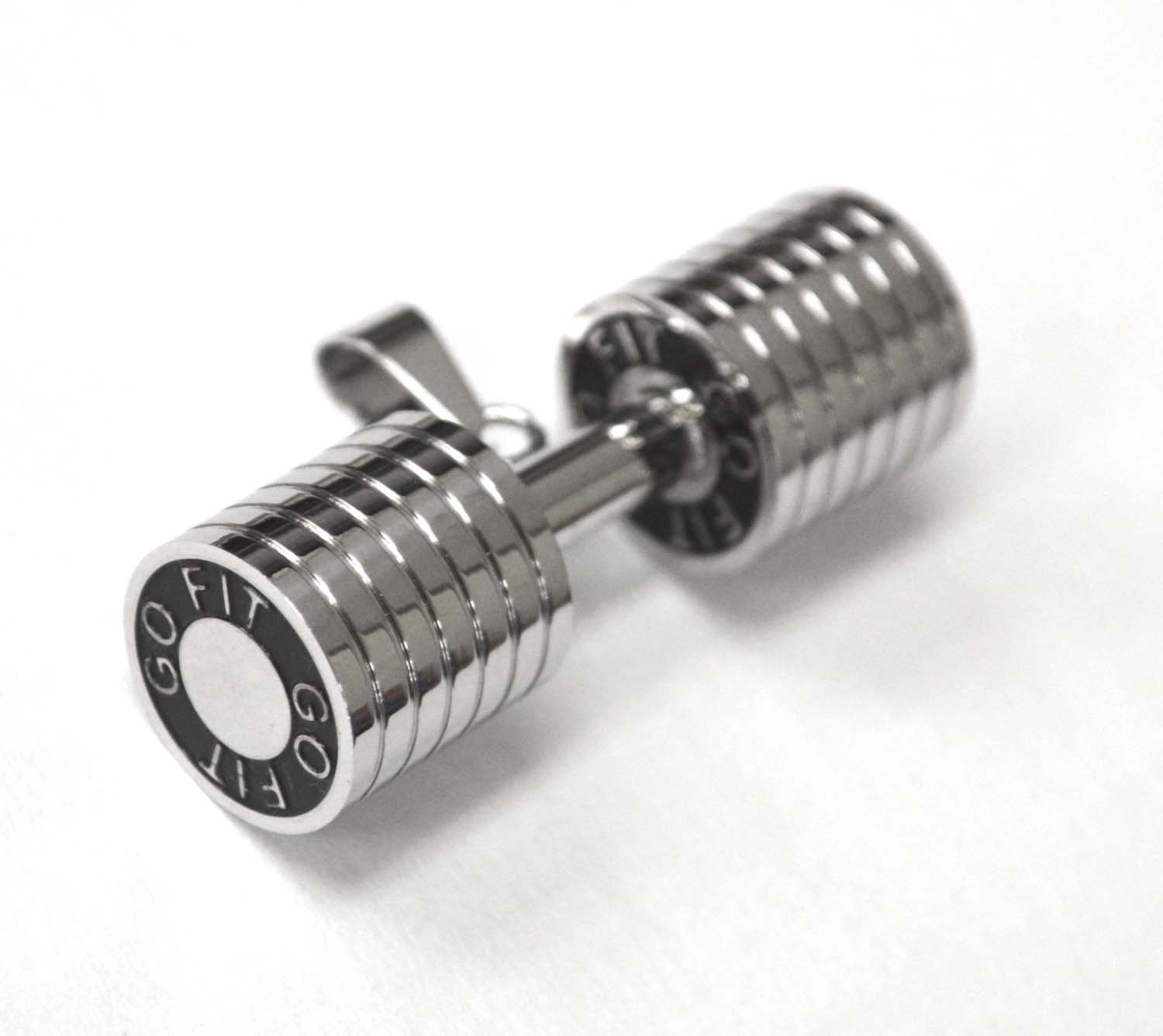 Dumbbell Stainless Steel Pendant 86-2444S