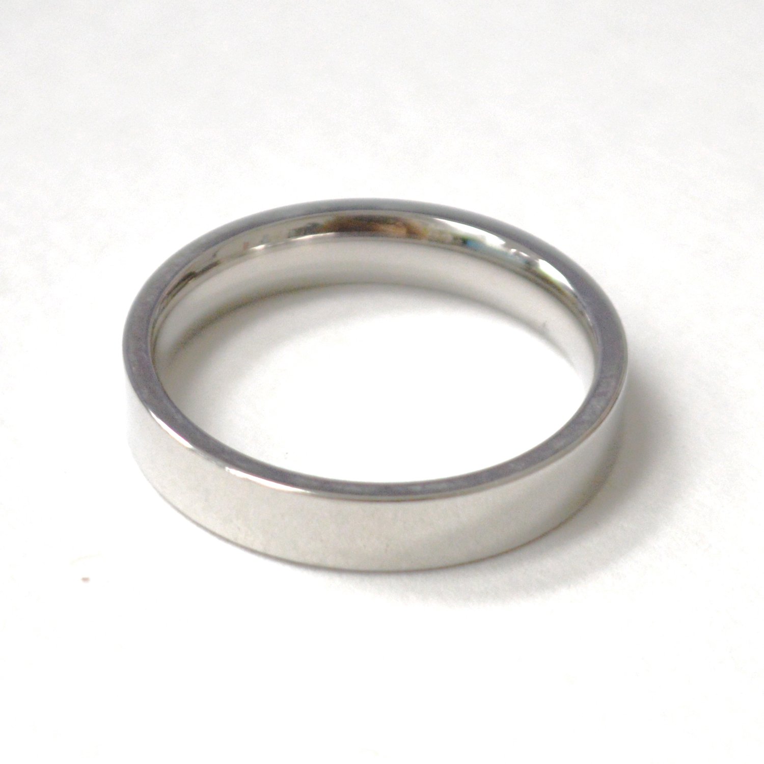 Flat Shiny Finished Stainless Steel Ring 81-1799-4