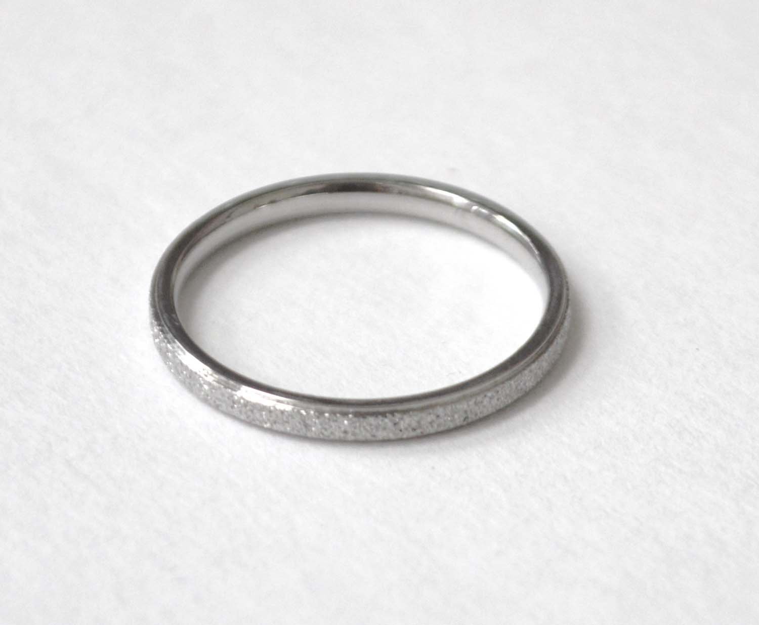 Glitter Stainless Steel Ring  81-1267S-2