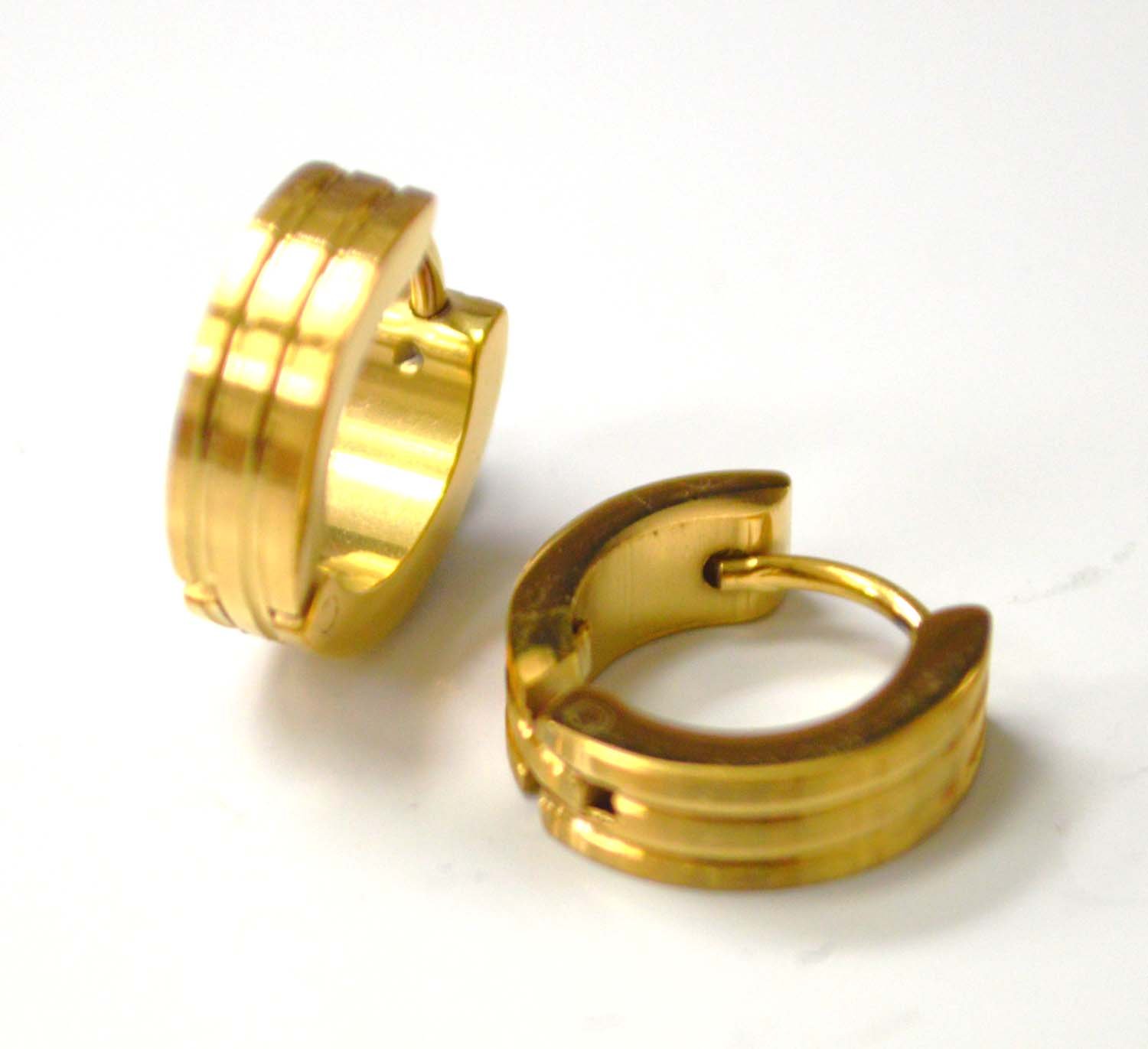 Gold Plated Huggies Earring 83-332G