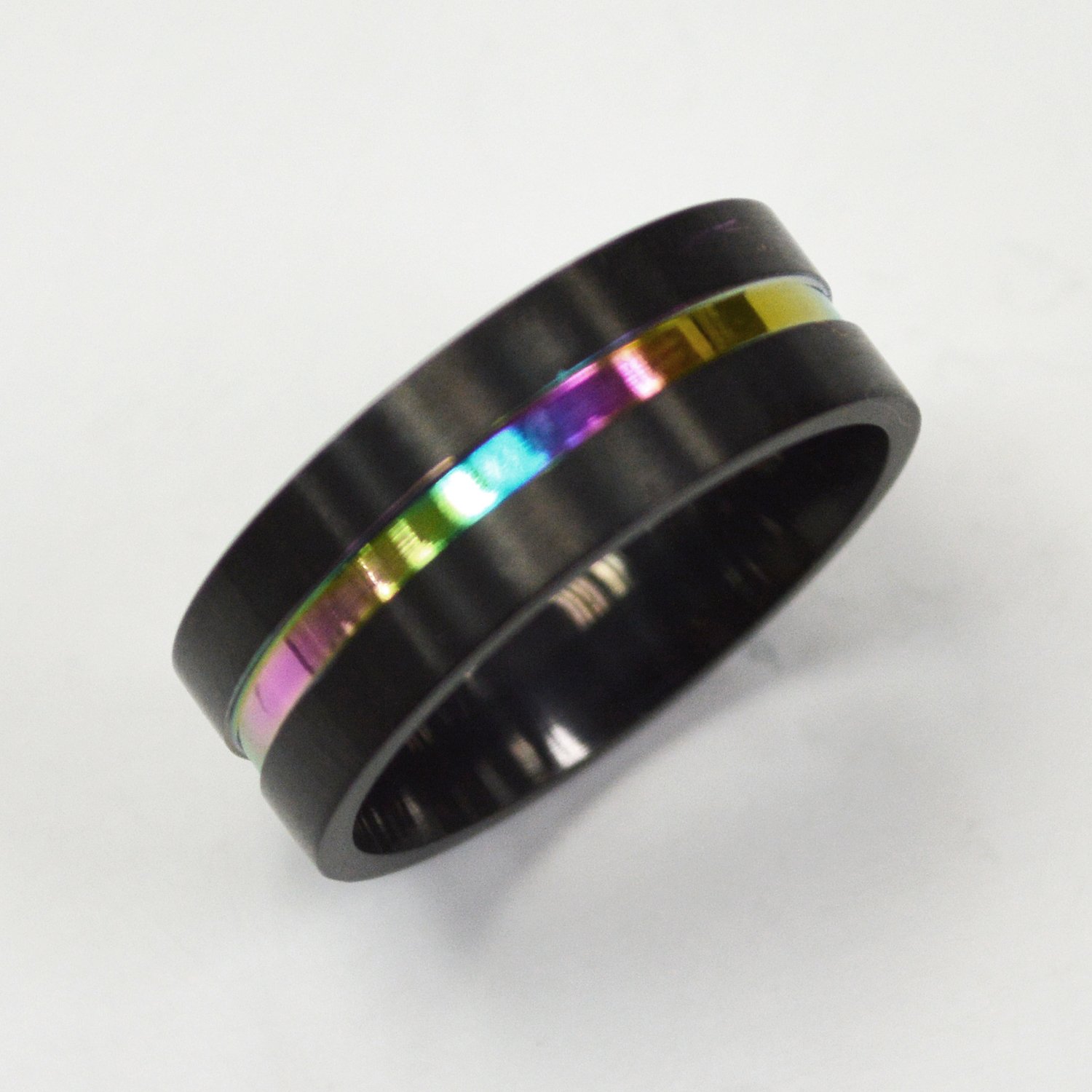 Stainless Steel Rainbow Ring 81-1424 Rbw