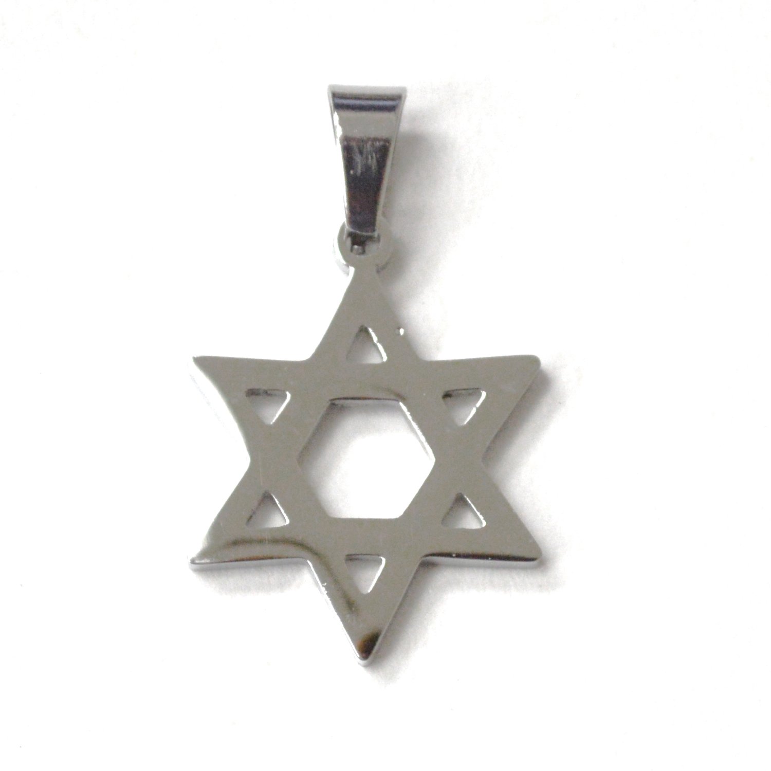 Star of David Stainless Steel Pendant 86-2893S