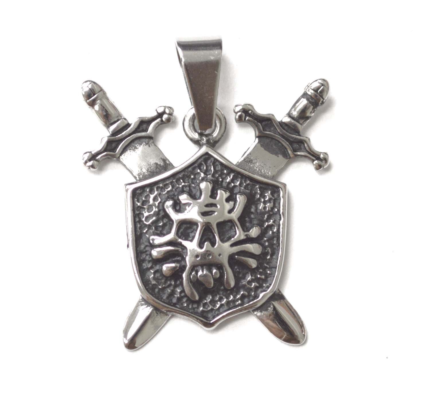 Knight Shield with Sword Pendant 86-2593