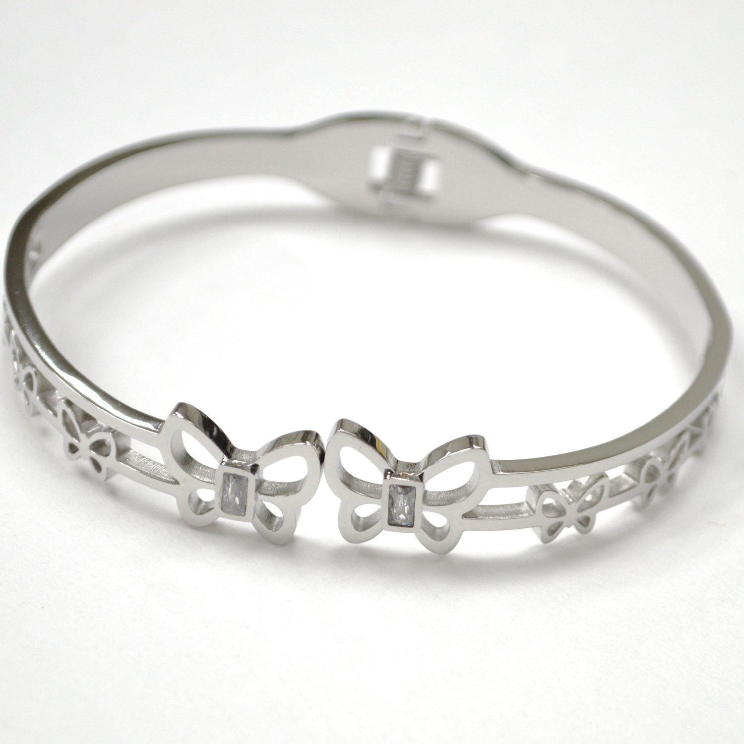 Butterfly Stainless Steel Bangle 84-1925S
