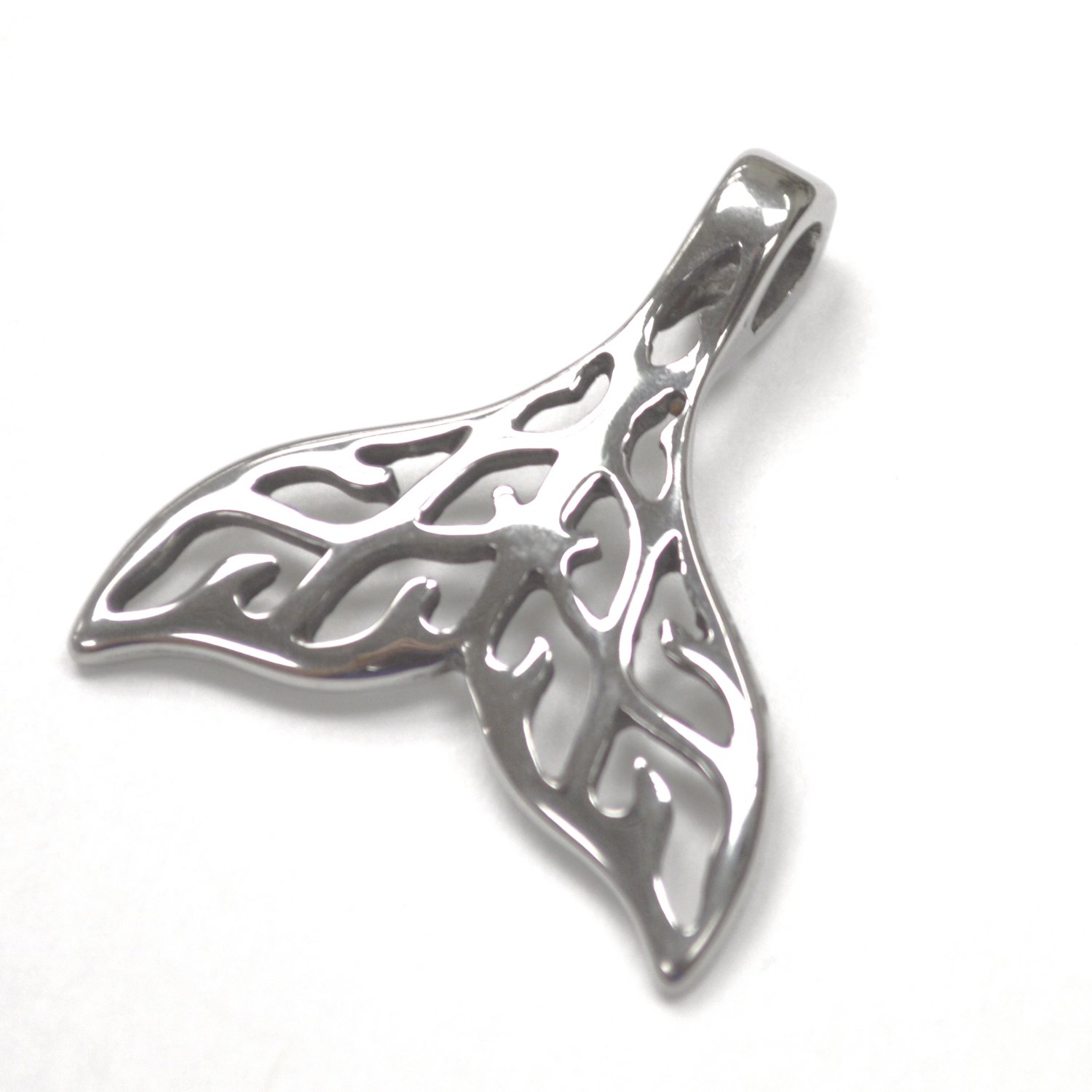 Whale Tail Stainless Steel Pendant 86-2935