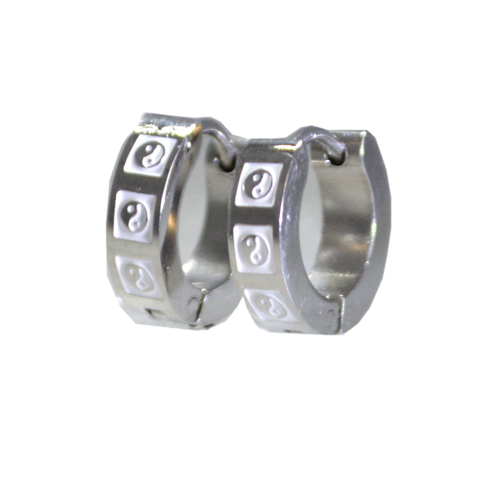 Ying and Yang Huggies Earrings 83-685