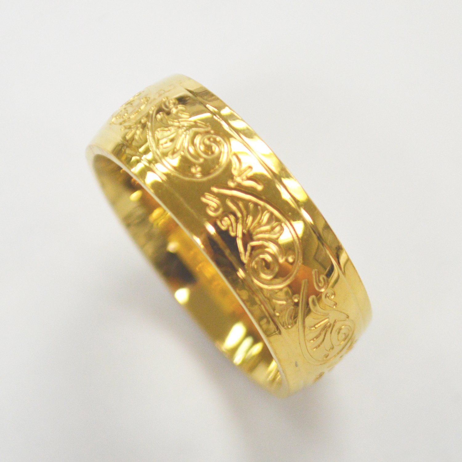 Decorative Gold IP Plated Ring  81-1402G