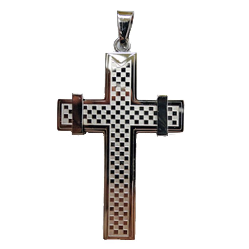 Cross Stainless Steel Pendant (37x60mm)
