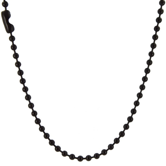 2.4mm Black Bead Chain 85-128B-2.4