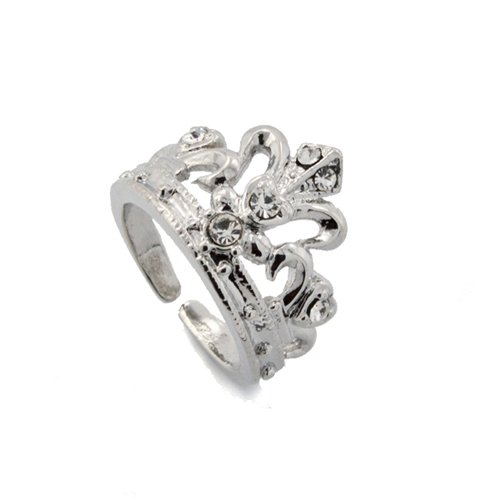 Adjustable Crown Brass Ring BTR-04