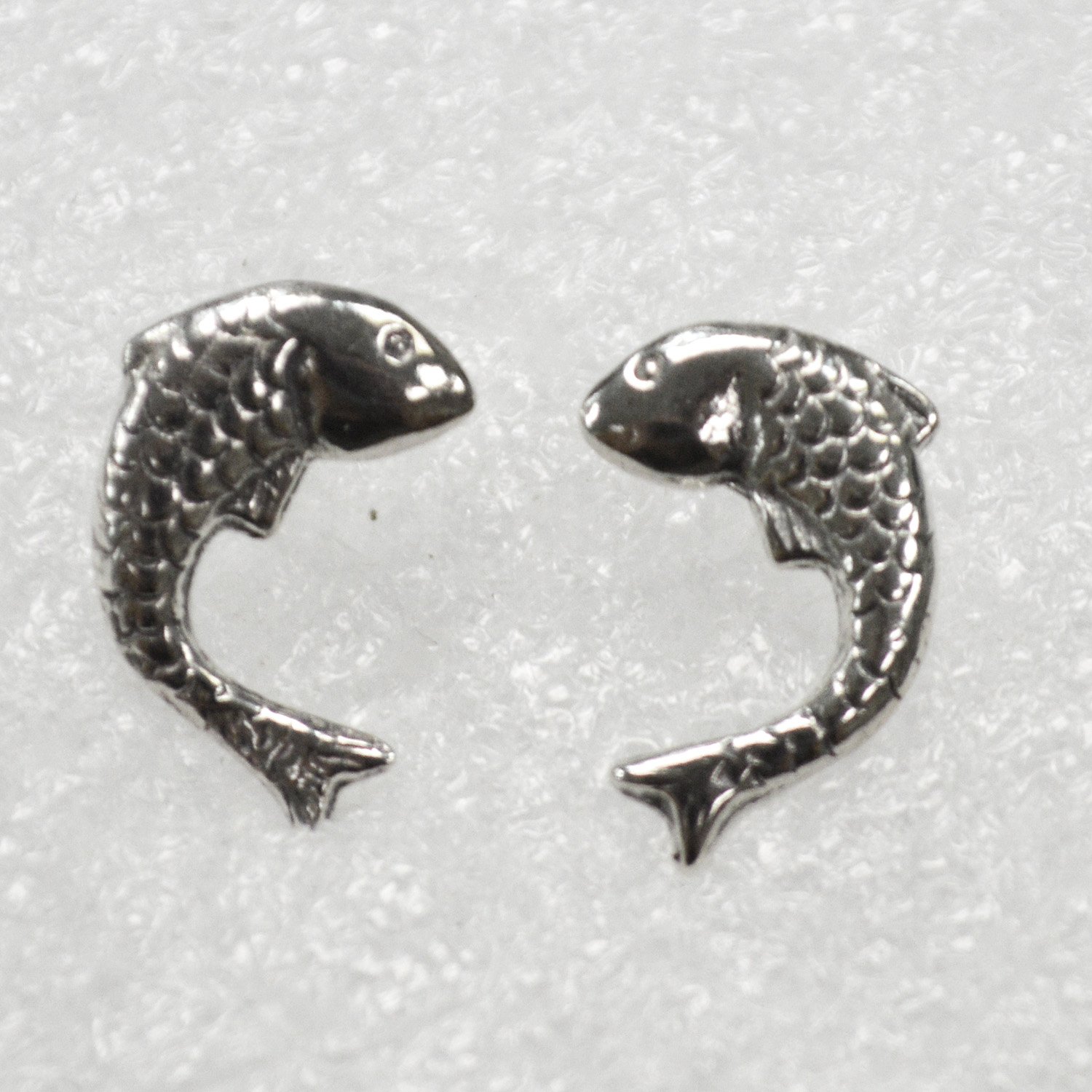 Fish Stud Earring Sterling Silver 535221