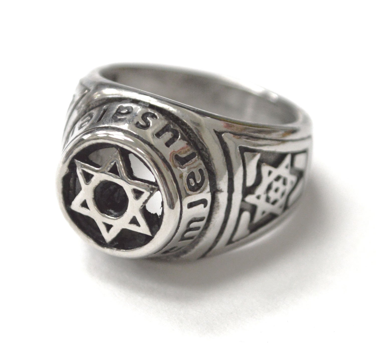 Star of David Stainless Steel Ring 81-1658
