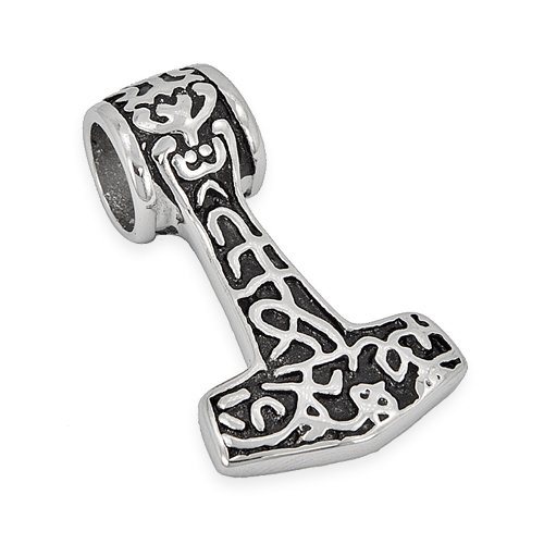 Thor's Hammer Pendant Stainless Steel (22x38mm)